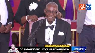 STRONG \u0026 FIDDLE: Watch 97 year-old Wetangula's father deliver an emotional tribute to his late wife