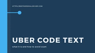 Uber Code Text: What It Is and How Avoid Scams