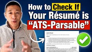 How to Check if Your Résumé is ATS "Parsable" – Recruiter CV Tip
