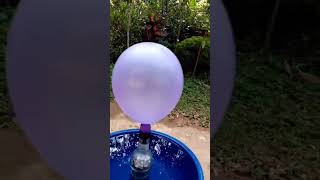 H2 gas balloon little bit danger  🥺😯🙂 හයිඩ්‍රජන් බැලූන් #shorts