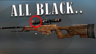 He got the RAREST AWP BLACK Scope pattern