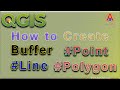 QGIS: How to create buffer in QGIS|Create buffer point line and polygon