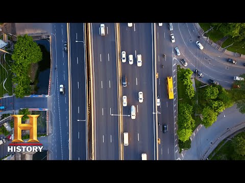 What was the first road ever built in America?
