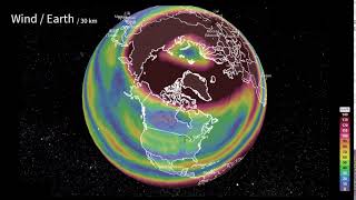 Polar vortex - development around the North Pole