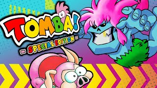 I feel like this weird cave/jungle boy is the bad guy here! - Tomba: Special Edition