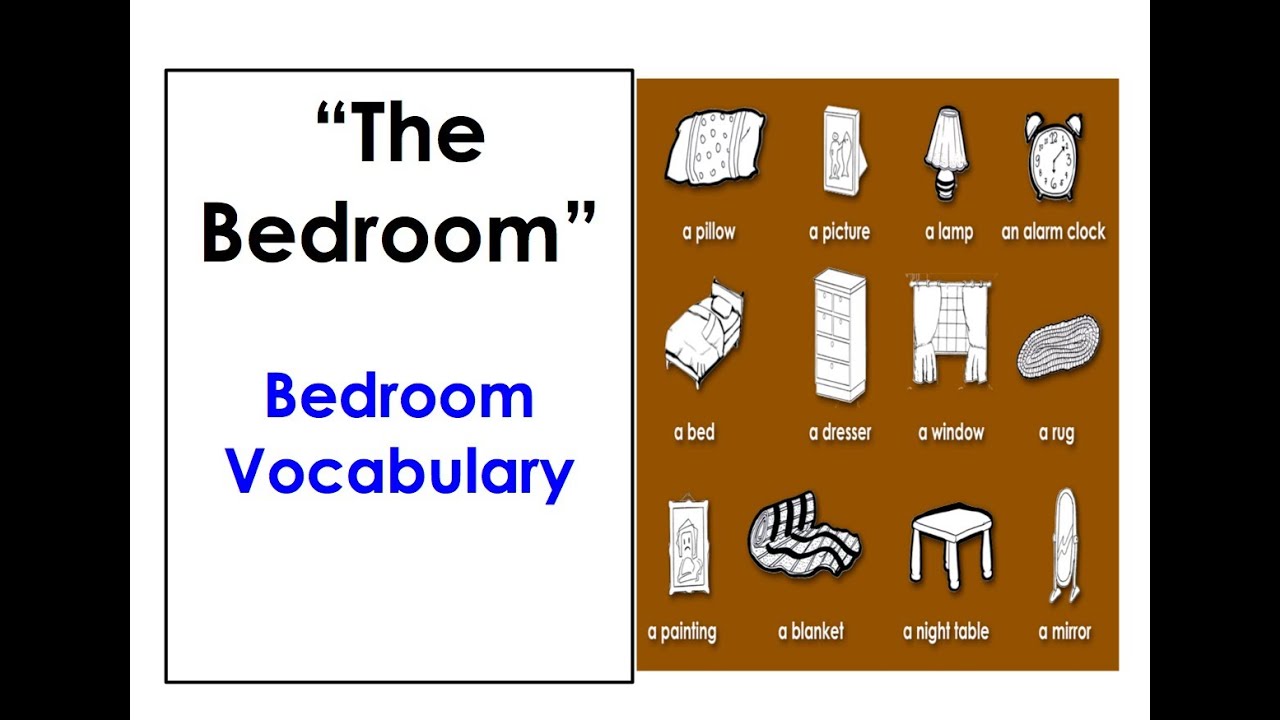 Bedroom Vocabulary | English Speaking Practice | ESL | ELL | EFL - YouTube