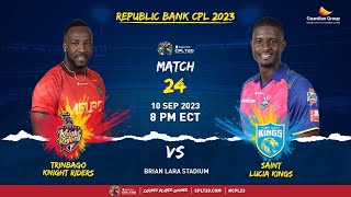 LIVE | Saint Lucia Kings vs Trinbago Knight Riders | CPL 2023