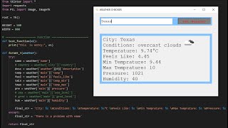 How to make weather checking software using python with source code | Using weather API in Python