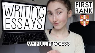 HOW I RANKED 1ST AT CAMBRIDGE | MY ESSAY WRITING PROCESS & ADVICE