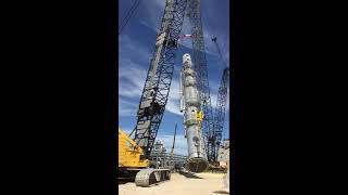 Demethanizer Tower vs. 500 Ton Crane