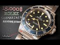 Restoration of a 1970s Rolex Submariner 5513 - Rolex Oyster Stretch Repair - ASMR