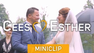 Bruiloft in eigen achtertuin van Cees \u0026 Esther | Trouwfilm miniclip