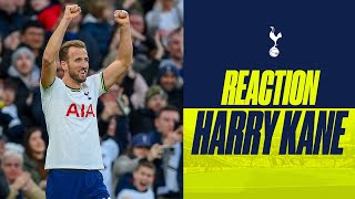 HARRY KANE reacts to BREAKING Spurs' all-time goalscoring record