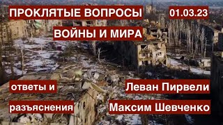 Проклятые вопросы войны и мира. Пирвели и Шевченко отвечают и разъясняют. 01.03.23