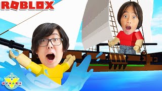 Roblox BUILD A BOAT! Will Ryan and Daddy SINK?!