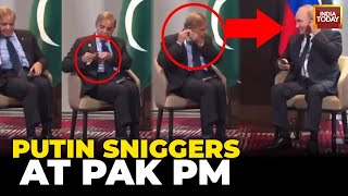Imran Khan's PTI Trolls Pakistani PM Shehbaz Sharif Over Earpiece Goof-Up At Meeting With Putin