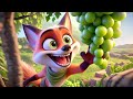 Grapes are sour || greedy fox 🦊 || jungle stories for kids || hindi moral stories for kids|| xidds