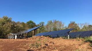 Timelapse of Single Axis Tracker Installation - Exact Solar