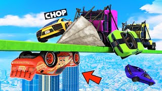 GTA 5 FACE TO FACE CHOP LAUNCHES ALL THE CARS IN AIR