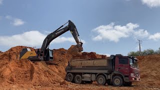 Volvo EC300E Excavator Loading Dumpers #31 | 장비작업 Construction Machines | 굴삭기 토사 상차작업