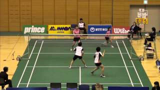 2013年日本ランキングサーキット大会 女子複 2回戦 瀬川／尾崎 vs 内藤／土井 2