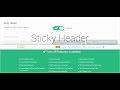 Sticky Navigation Tutorial (Fixed Position CSS + JavaScript / jQuery and with scrolling animation)