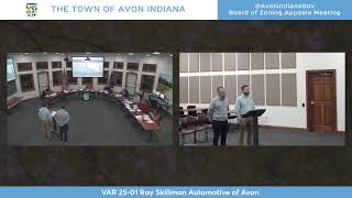 Town of Avon Indiana Board of Zoning Appeals Meeting - February 18, 2025