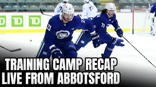 Canucks Training Camp - Live Recap and Q&A from Abbotsford Centre