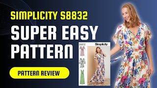 Super Easy WRAP DRESS Pattern Review Simplicity S8832