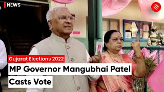 Gujarat Elections 2022:  Madhya Pradesh Governor Mangubhai Patel Casts Vote With Wife In Navsari