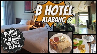 B Hotel Alabang Review Walk-through, Standard Twin Room ₱3000/night with Buffet Breakfast via Agoda