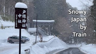 Snowy Japan by train | A bullet train ride to the snow country | Experiencing Hokuriku Shinkansen