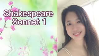 Song: Shakespeare Sonnet 1, From fairest creatures we desire increase, 莎士比亚十四行诗 1, 我们渴望从最美丽的生物中成长