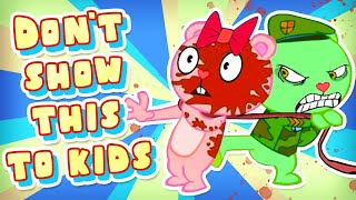 What the HELL is Happy Tree Friends you thought this was for kids NOPE lol