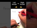 left vs right handwriting forwards and backwards shorts handwriting shorts cursive