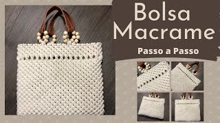 DIY Bag Macrame - Bolsa Macrame Passo a Passo - Nó Quadrado - Nó Espiral 🌀🪢