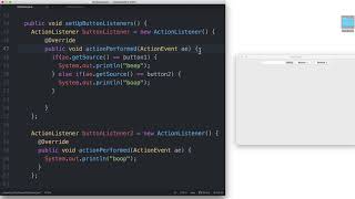 Part 8 | Creating one ActionListener for Multiple Buttons using ActionEvent | Java GUI Tutorial