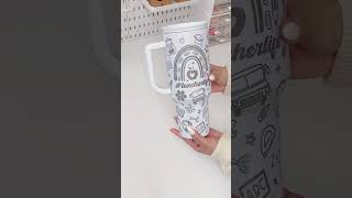 Unboxing 40oz tumbler for teacher ✨️ #tumbler #giftguide #giftidea #unboxing #unbox #unboxingvideo