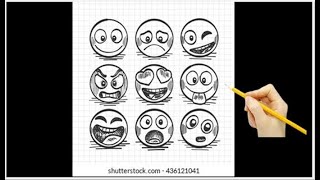 How To Draw A Emoji Step By Step Easy | How To Draw A Emoji Face | Drawing for kids | easy drawing