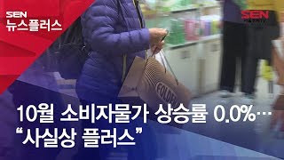 10월 소비자물가 상승률 0.0%…“사실상 플러스”