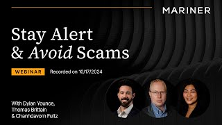 Stay Alert & Avoid Scams | Webinar