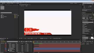 After Effects News Broadcast Design Tutorial Preview