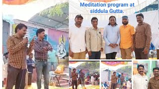 meditation program at siddula Gutta,Armoor,NZB Dt:20-3-2022|| SVSA Creations