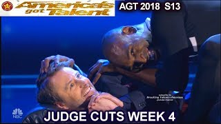 Troy James Contortionist \u0026Chris Hardwick FULL PERFORMANCE America's Got Talent 2018 Judge Cuts 4 AGT