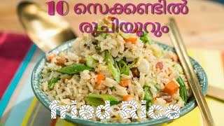 fried rice recipe | രുചിയൂറും ഫ്രൈഡ് റൈസ് സെക്കന്റിൽ  | fried rice in Seconds