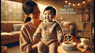 👶 Modern Moments by Gerber Baby Sweater Knit | Best Sweater Romper Baby 🍼