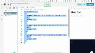 Web 2 Simple Multiple Choice Quiz with JS
