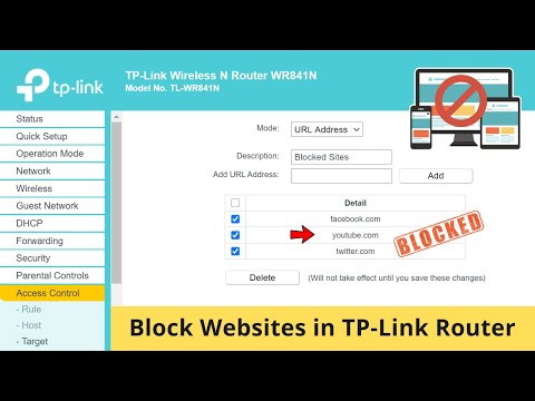 How to Block any Website in TP-Link Router [TL-WR841N]