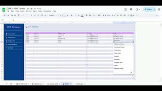 OKR Tracker Template in Google Sheets