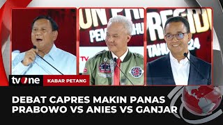 Saling Sindir Capres di Debat ke-3 | Kabar Petang tvOne